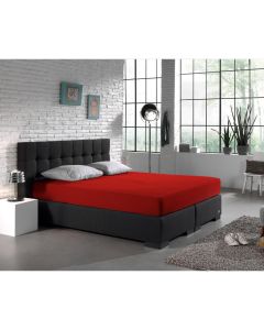 Dubbel Jersey 220 gr. Hoeslaken - Rood - 140 x 200/220