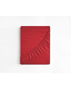 Katoenen Hoeslaken - Rood - 200 x 220