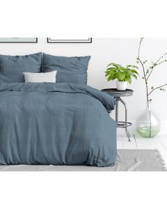 Stone washed - Blauw - 200 x 220