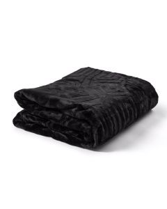 Embossed Zeta Deken - Zwart - 200 x 240