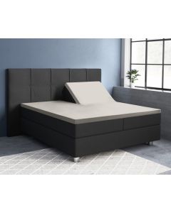 Splittopper Satijn Hoeslaken - Creme - 160 x 200