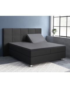 Splittopper Satijn Hoeslaken - Antraciet - 160 x 200