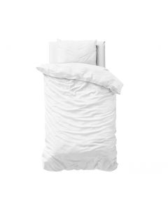 Uni Satijn - Wit - 140 x 220