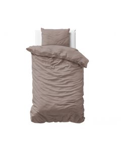 Uni Satijn - Taupe - 140 x 220