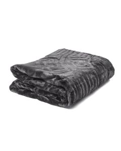 Embossed Zeta Deken - Antraciet - 200 x 240