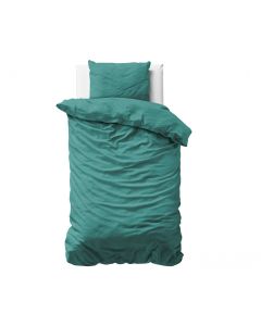 Uni Satijn - Donker Groen - 140 x 200/260