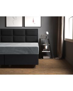 Velvet Hoeslaken - Grijs - 90 x 200