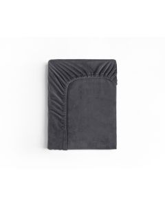 Velvet Hoeslaken - Antraciet - 140 x 200