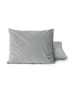 Velvet 2 in 1 kussenslopen - Grijs - 60 x 70