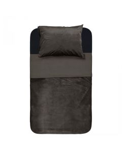 Velvet Piping Deep - Taupe - 140 x 220