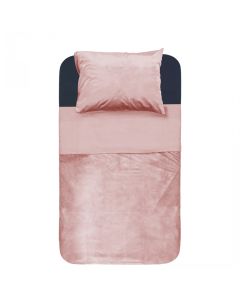 Velvet Piping Soft Pink - Roze - 140 x 220