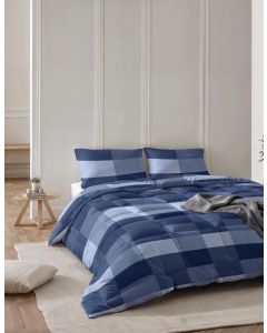 All-in one Lazy dekbed Anne Met Kussenslopen - Blauw - 140 x 200