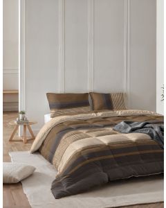 All-in one Lazy dekbed Marina Met Kussenslopen - Taupe - 140 x 200