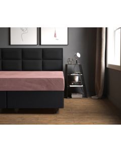 Velvet hoeslaken Oud Roze