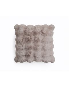 Pom Rabbit Fur sierkussen Taupe/Rose