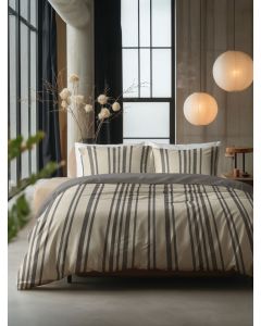 Linear Linen - Zand - 140 x 220