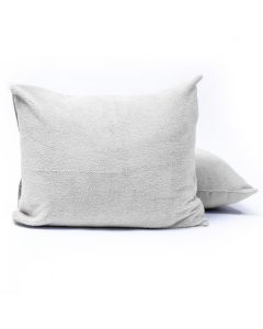 Teddy kussenslopen 2pack - Grijs - 60 x 70