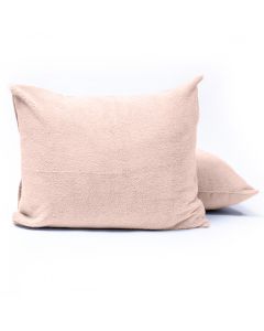 Teddy kussenslopen 2pack Roze