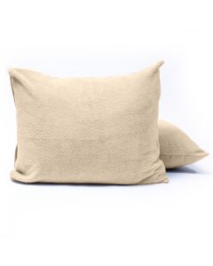 Teddy kussenslopen 2pack - Taupe - 60 x 70