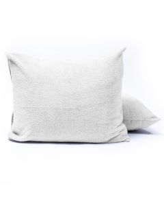 Teddy kussenslopen 2pack - Wit - 60 x 70